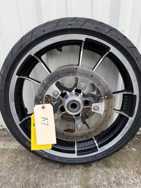 Enforcer-a7 Harley-davidson Take Off Wheel 19 Inch Enforcer Stock Tire Rotors Abs Tpms #a7
