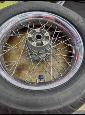 Hd-47 Harley-davidson 2008 Electra Glide Wire Spoked Front And Rear Wheel 16x3