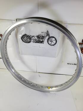 Harley-davidson Me-5991 Vintage Motorcycle Rim Akront 19 Inch X 2.5 Aluminum
