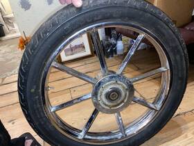 Mm90-1 Harley-davidson Vintage Wheel 8 Spoke Late 60s Early 70s