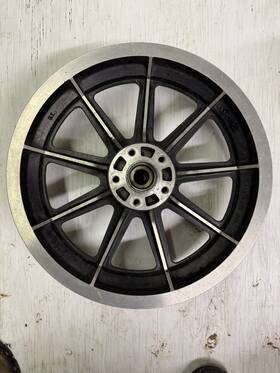 Pn40987-74 Harley-davidson Pn40987-75 Vintage Rim 19 Inches 9 Spoke Rear Good Condition
