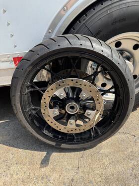 Prodigy-a1 Harley-davidson Take Off Wheel 19 Inch Prodigy Tire Rotors Abs #a1