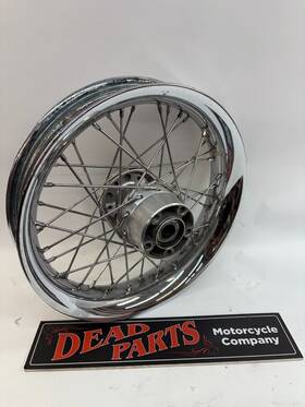 Ptx-16-01-19 Harley-davidson Softail Rear Chrome Aluminum Round Profile Spoke 16x3 Rim