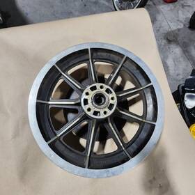 Rn40987-74 Harley-davidson Amf Black 9 Spoke Rear 16x3 Wheel Rim
