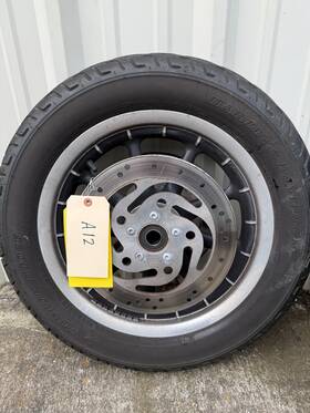 Stock-a12 Harley-davidson Take Off Wheel 16 Inch Oem Take-off Stock Tire Rotors #a12