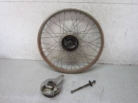 11601-011-000 Honda 1961 C110 Oem Front Wheel With Brake And Axle
