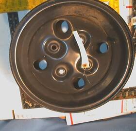 082405 Honda 12x6.5 1990s 250 Black Steel Inch At Tsy Rim - Sold Separately