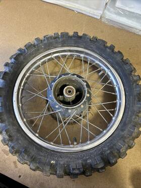 1406-20-11 Honda 1988 Xr80 Rear Tire And Rim