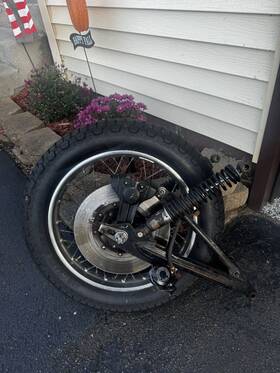 Honda 384471208791 1975 Cb750f Rear Wheel Assembly And Swing Arm