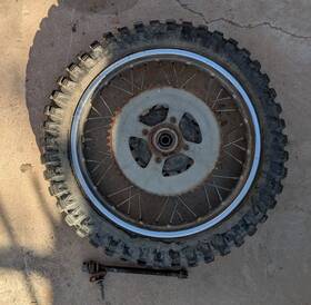 40530072003 Honda Rear Wheel And Tire For A 1972 Sl70