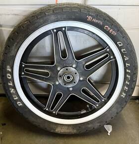 42650-460-670 Honda Ft81 Cb650 Rear Wheel And Tire Set 1981