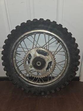 42650 Honda Gn1 000 2000 Xr80r Rear Wheel Rim 14 Inch Oem Straight Tire Included For Shippin