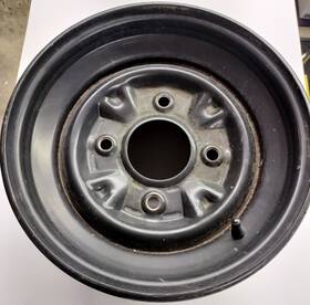 42650-hl4-a00 Honda Pioneer 1000 12x8.0 Stock Takeoff Steel Rear Wheel Rim Oem
