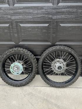 42650-k1t-ta0 Honda 2023 Crf300lr Crf300l Rally Oem Front Rear Wheel Rim Tire Complete Set
