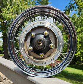 42650-mea-670 Honda 2003-2006 Vtx1300 Oem Rear Wheel -straight- 15 Inch X 3.5 Part#