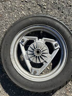 42701-gc8-671 Honda Aero 80 Rear Tire And Rim
