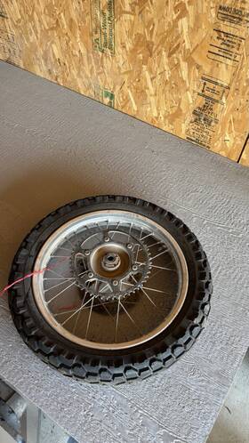 44635mag870 Honda Oem 1999 Xr600r Rear Wheel Spacer Disc Brake And Used Enduro Tire