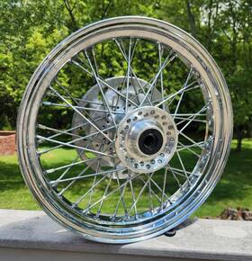 44650-mea-670 Honda 2003-2006 Vtx1300 Oem Front Wheel 17 Inch X 3.0 -straight- Part#44650-mea-670