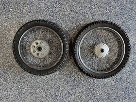 44701-364-711 Honda 1971-73 Sl100 Sl125 Front And Rear Wheel Set Clean Vapor Blasted