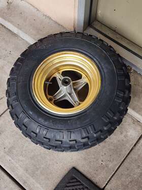 447701-ha2-000 Honda 44710-ha2-003 Atc250r Hirata Front Wheel And Dunlop Kt376 Tire Atc 250 R