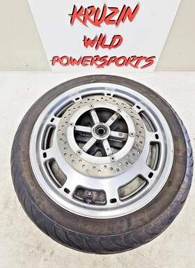 518mt3.00 Honda 1995 Goldwing Gl1500 18x3 Front Mag Wheel Rim Tire Brake Rotor