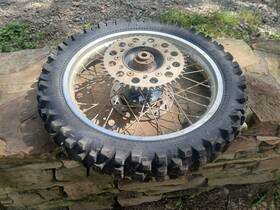 6656 Honda 1990 Xr250 Rear Wheel And Tire