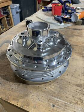 As12956743 Honda 1972 Cb750 Polished Wheel Hubs With Brake Back Plate