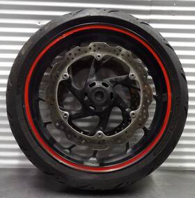 Beb-24710-00-00 Honda 14-18 Cbr650f Front Wheel Rim And Rotors W Near New Michelin Tire 44650-mje