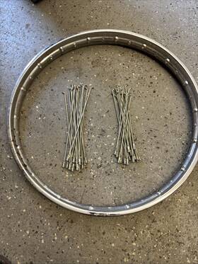 Honda Crf/xr100 Crf100 Xr100 1990-2013 Oem Front Rim And Spokes Stock