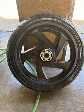 Mca123 Honda Goldwing Front Wheel Blk 01-17