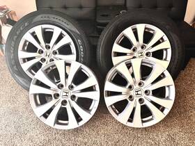 Tk8-a410 Honda Odessey 2014 Rims. I Had Them On 235/65r17 Tires. Upgraded To Black