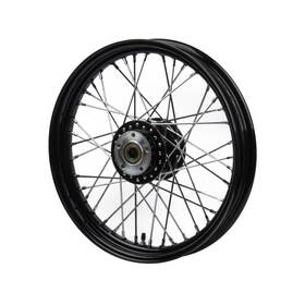 Whl-blk-f-1925 Hoprousa 19x2.5 Harley 18 Softail Standard Streetbob Black Front Wheel Used