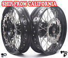 I32cu1100-c32d32bk Kke Supermoto Cush Drive Wheels Set For Suzuki Blk Disc