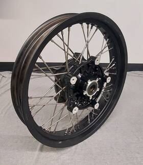 1523502-266 Indian New Take Off Oem Motorcycle Front Wire Wheel Rim 19x3.0 Black