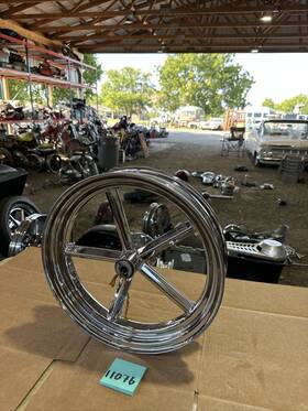 589-1 Invader Harley Ironhead Drum Brake 16 Inch Rear Chrome Mag Wheel Vintage Sportster