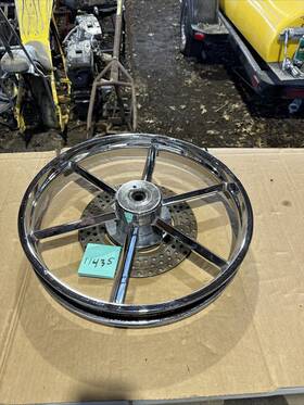 789-1234 Invader Harley Chopper Ironhead Shovelhead Fx Mag Wheel 6 Spoke 19 Inch Front Xl 79