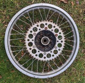 1715310 Kawasaki Oem 1985 Kdx 200 Enduro Rear Rim Sprocket Original Straight