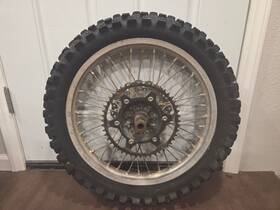 41025 Kawasaki 0044 Kx250f Rear Wheel With Tire Oem Rim Hub Rotor Fits 06 08 Rmz250