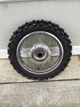 41025-0431 Kawasaki 2016 Klx110 110l Rear Wheel Tire Assembly 02-present Parts Only Cheap