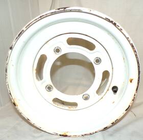 41025-1212 Kawasaki 94 Bayou Klf300 B 2x4 Front Wheel Rim 10x7 White Straight #2