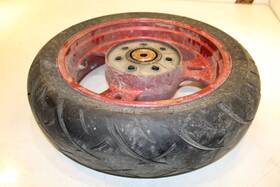 41073-0041-17j Kawasaki 2008 Vulcan Vn1600 Streak Rear Back Wheel Rim Tire Metzler 170/60r17