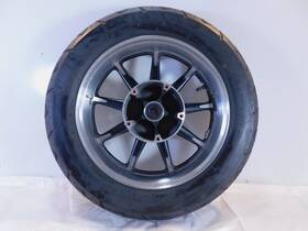 41073-0135-496 Kawasaki Vulcan 1700 Classic Nomad Voyager Vn1700 Silver Front Wheel Rim And Tire