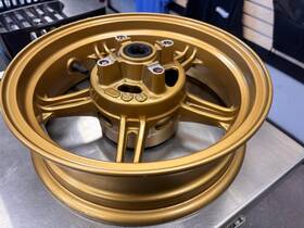 41073-0673-63j Kawasaki Z125 Pro Rear Oem Rim Gold 2018-2024