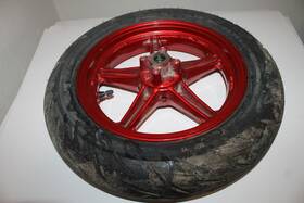 41073-0674-63d Kawasaki 2019 - 2021 Z125 Pro Front Wheel Rim And Tire Nice
