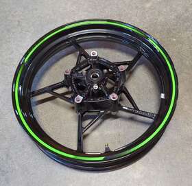 41073-0752-qt Kawasaki Oem Front Wheel Ft18-20 Ninja Z400 Black 41073-0752- Quart Straight Curbed