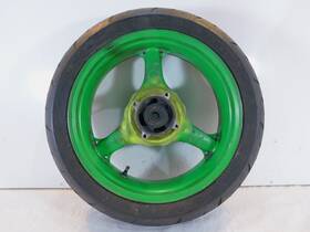 41073-1589 Kawasaki 2000-2005 Zr-750 Zr750 Zr-7s Zr-7 Zr7 Green Rear Wheel Rim And Tire