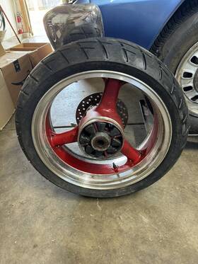 41073-1653-cw Kawasaki 2003 03-06 Zr1000a1 Z1000 Rear Wheel Rim Straight 17x6.00 With Hub