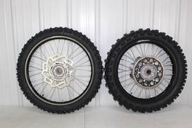41093-0032-wc Kawasaki 2019 - 2025 Kx450 Sr Oem Black Did Wheel Set Front Rear Kx 250 450