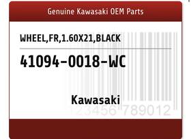 41094-0018-wc Kawasaki Wheel Fr 1.60x21 Black