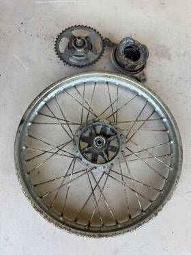42048-005 Kawasaki 1973 G5 100 Rear Wheel Assembley